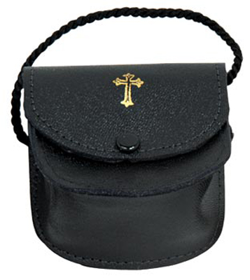 Burse with Gusset, Leather