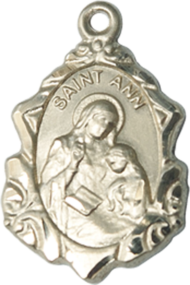 14kt Gold Filled Saint Ann Medal