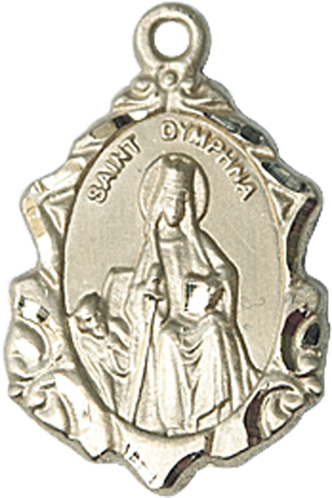 14kt Gold Filled Saint Dymphna Medal