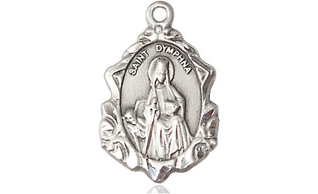 Sterling Silver Saint Dymphna Medal