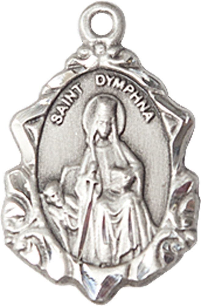 Sterling Silver Saint Dymphna Medal