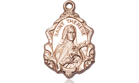 14kt Gold Filled Saint Therese of Lisieux Medal