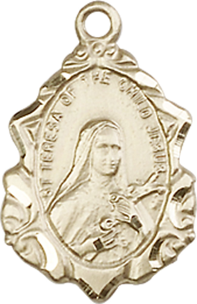 14kt Gold Filled Saint Theresa Medal