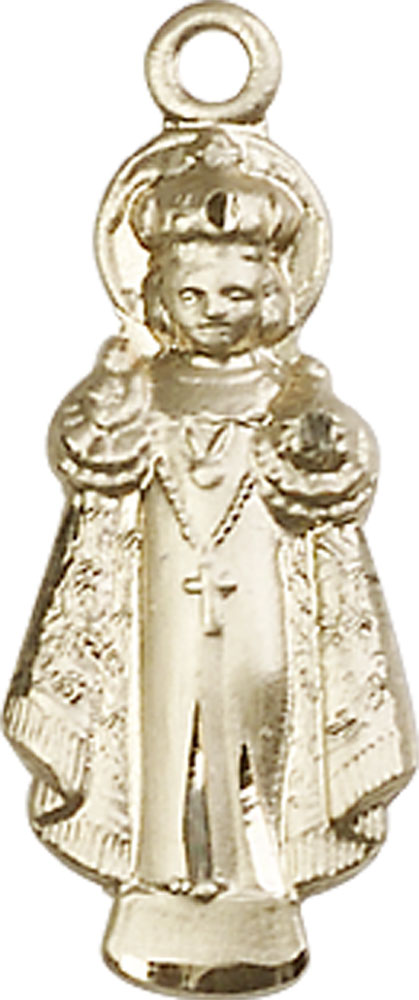 14kt Gold Filled Infant of Prague Medal
