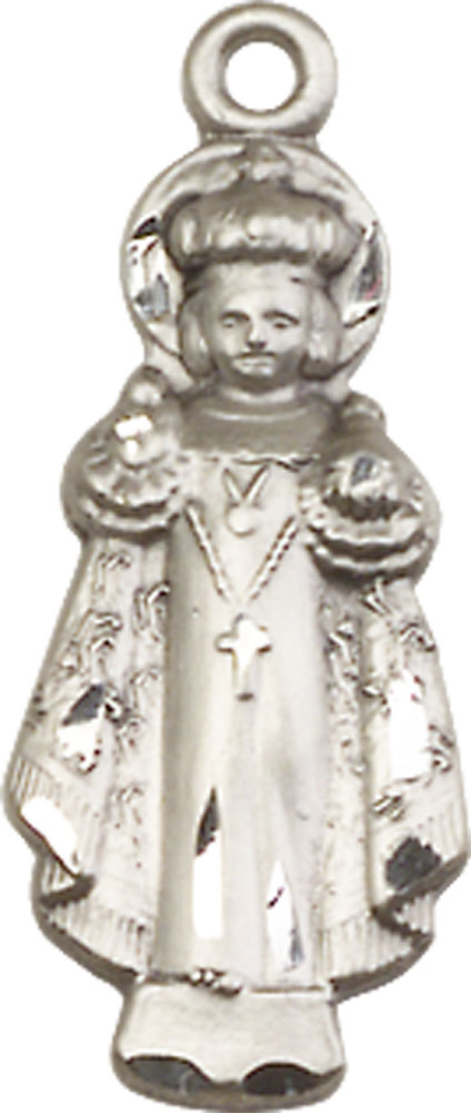 Sterling Silver Infant of Prague Medal