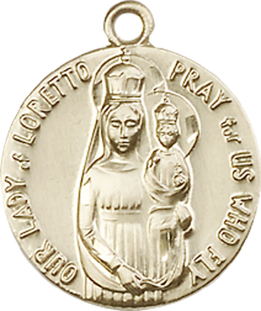 14kt Gold Filled Our Lady of Loretto Medal