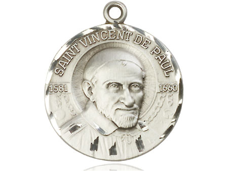 Sterling Silver Saint Vincent de Paul Medal