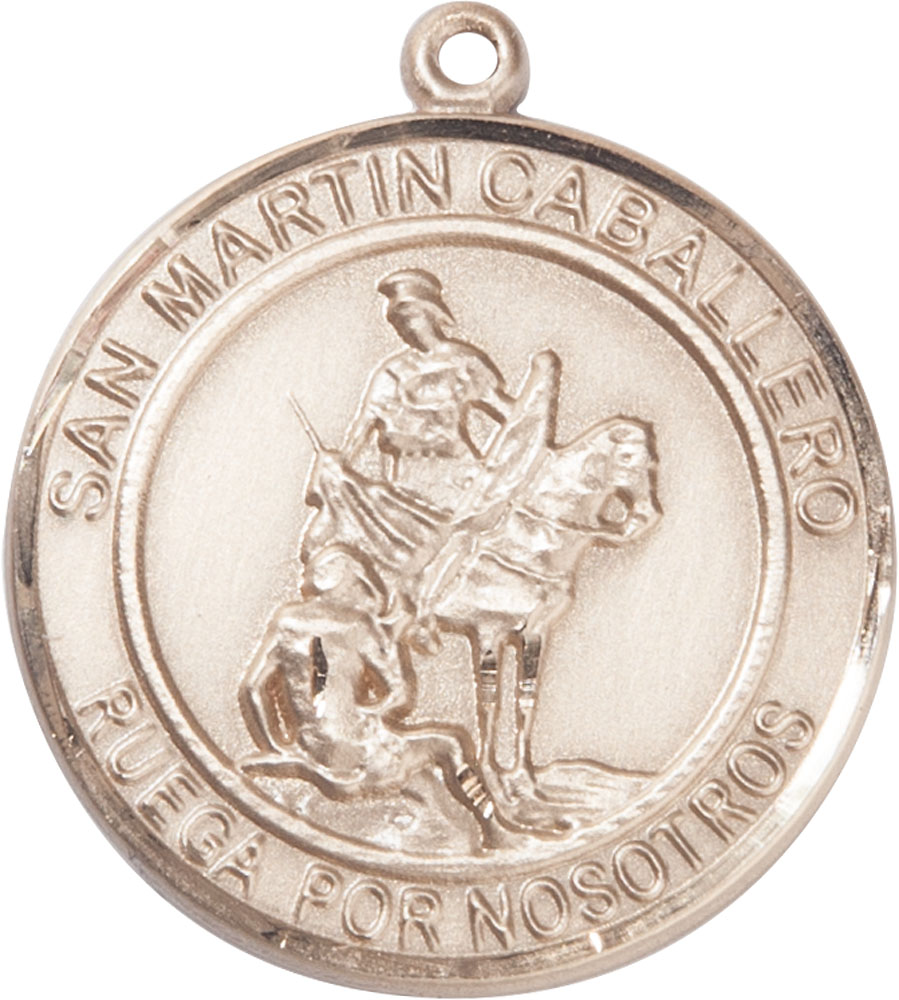 14kt Gold Filled San Martin Caballero Medal