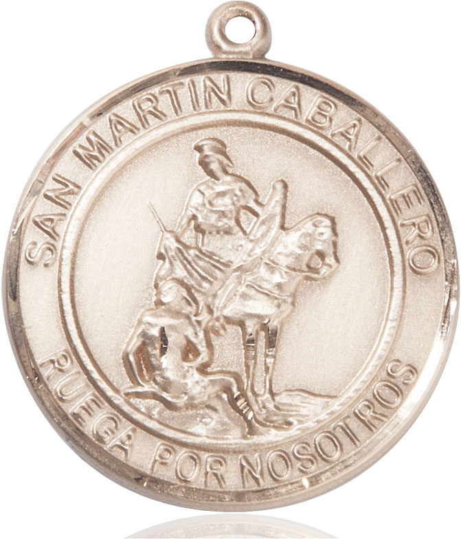 14kt Gold Filled San Martin Caballero Medal