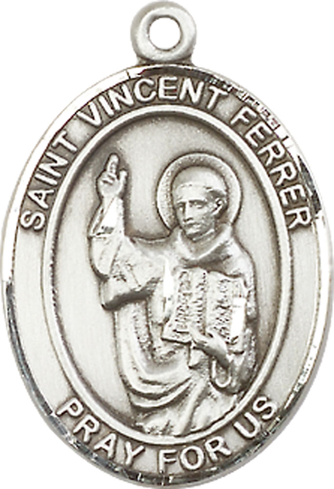 Sterling Silver Saint Vincent Ferrer Medal