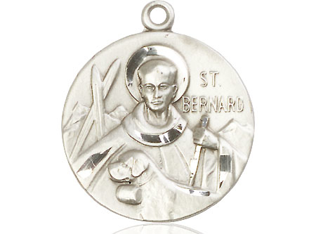 Sterling Silver Saint Bernard of Monjoux Medal