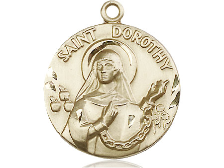 14kt Gold Filled Saint Dorothy Medal