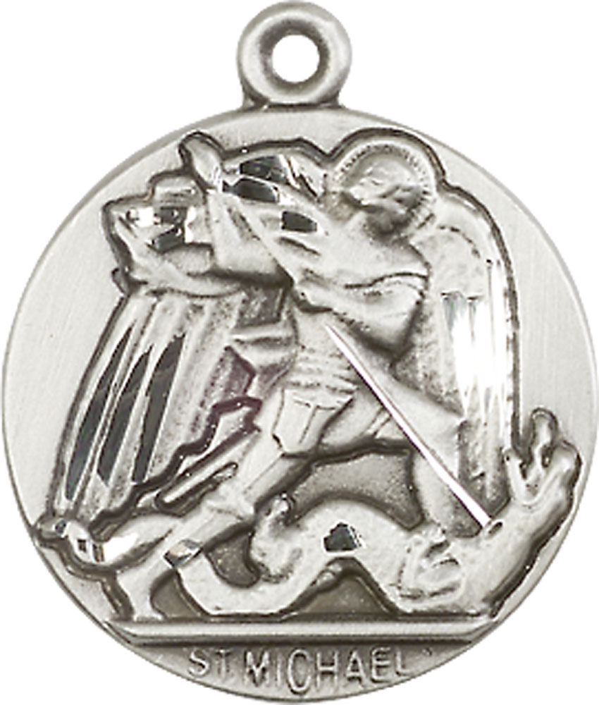 Sterling Silver Saint Michael the Archangel Medal