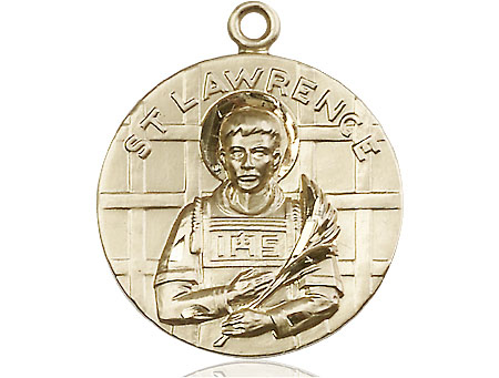 14kt Gold Filled Saint Lawrence Medal