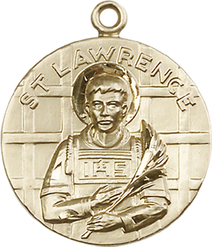 14kt Gold Filled Saint Lawrence Medal