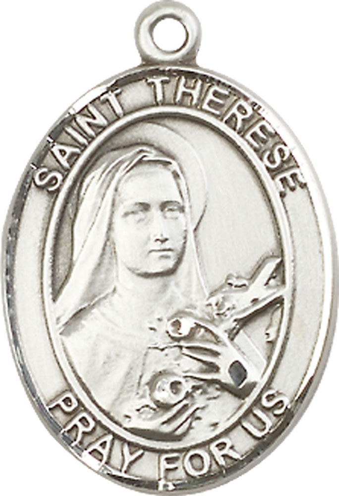 Sterling Silver Saint Therese of Lisieux Medal