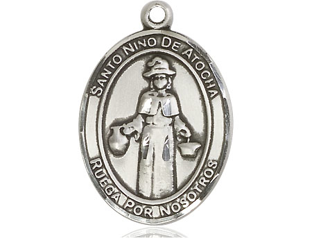 Sterling Silver Nino de Atocha Medal
