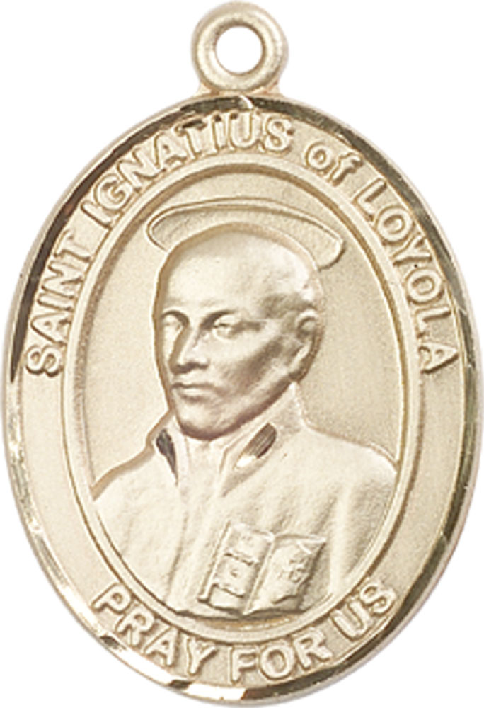 14kt Gold Filled Saint Ignatius of Loyola Medal