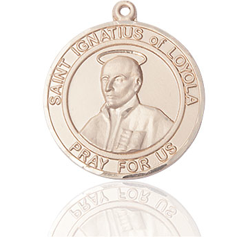 14kt Gold Filled Saint Ignatius of Loyola Medal