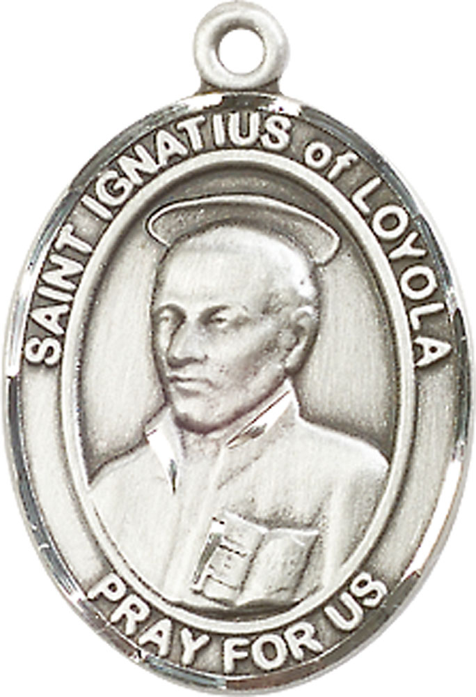 Sterling Silver Saint Ignatius of Loyola Medal