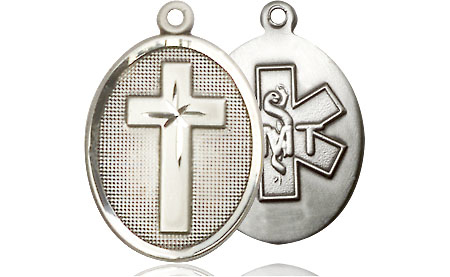 Sterling Silver Cross EMT Medal