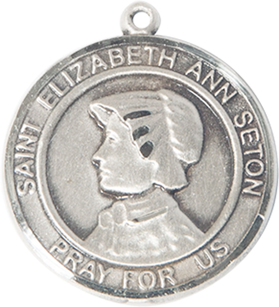 Sterling Silver Saint Elizabeth Ann Seton Medal