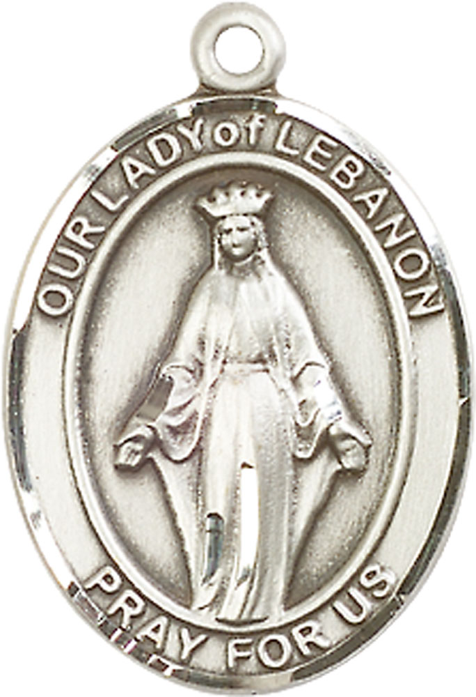 Sterling Silver Our Lady of Lebanon Medal