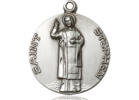 Sterling Silver Saint Stephen Medal