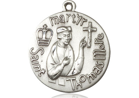 Sterling Silver Saint Thomas More Medal
