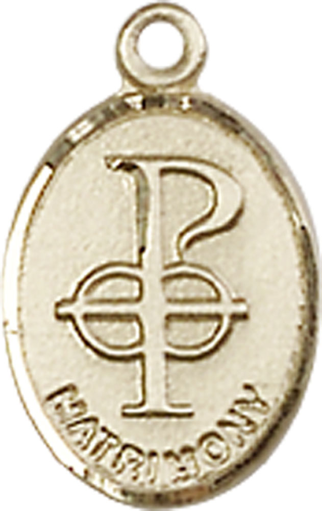 14kt Gold Filled Matrimony Medal