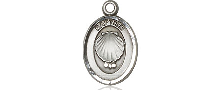 Sterling Silver Baptism Medal