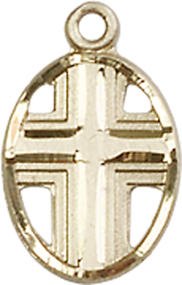 14kt Gold Filled Cross Medal