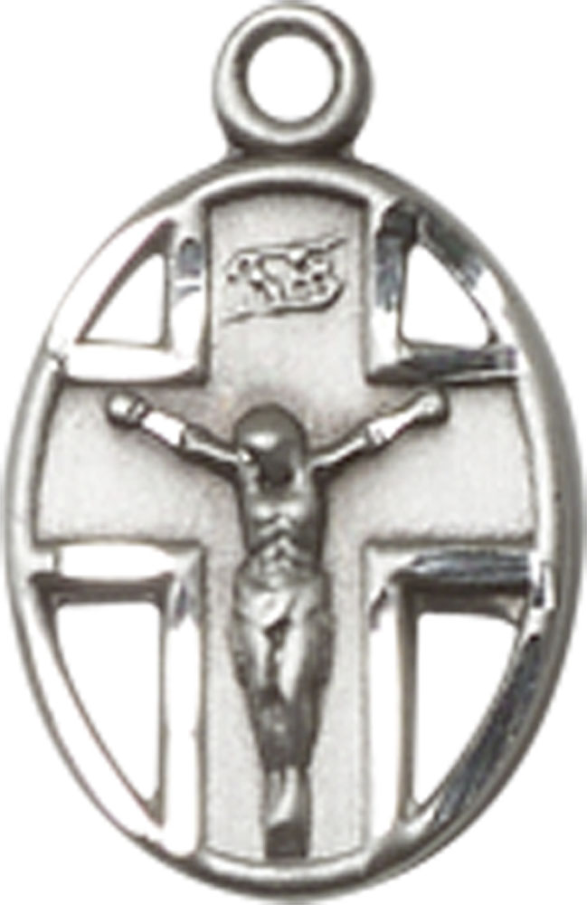 Sterling Silver Crucifix Medal
