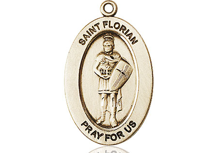 14kt Gold Filled Saint Florian Medal