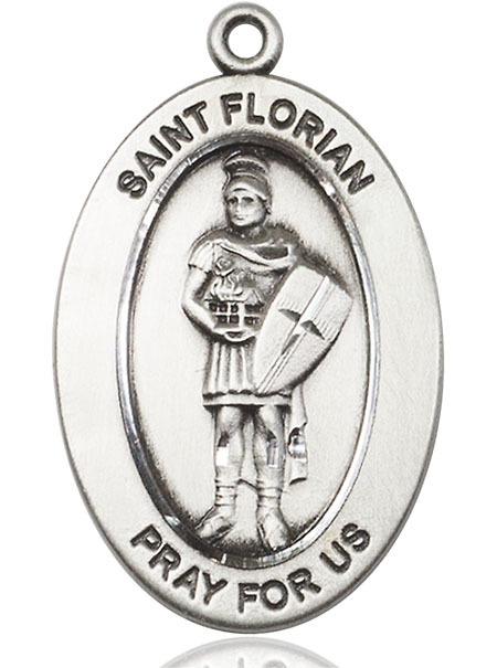 Sterling Silver Saint Florian Medal