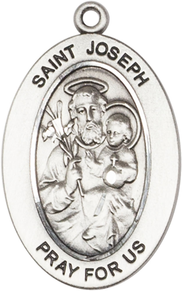 Sterling Silver Saint Joseph Medal