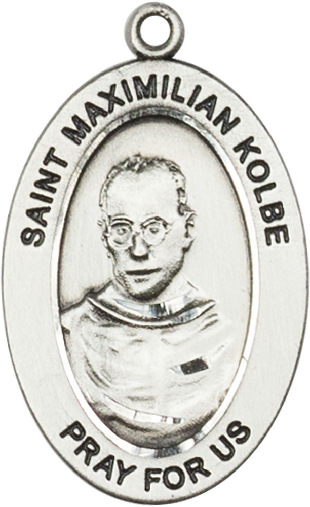 Sterling Silver Saint Maximilian Kolbe Medal
