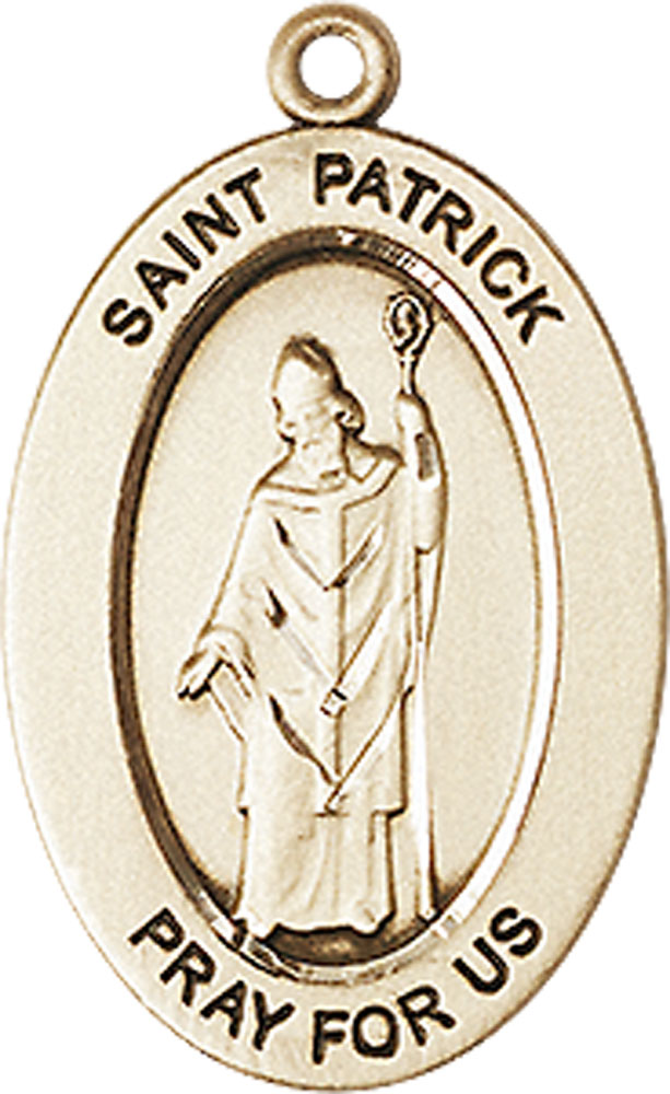 14kt Gold Filled Saint Patrick Medal