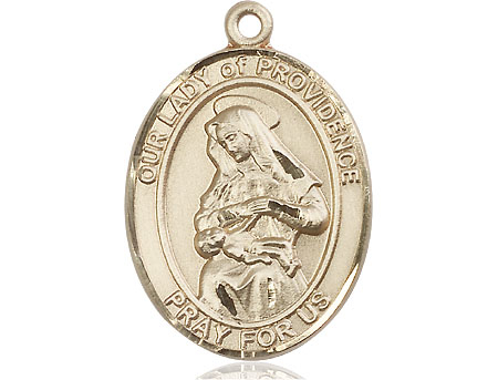 14kt Gold Our Lady of Providence Medal