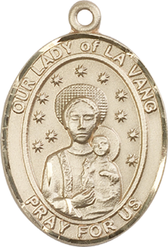 14kt Gold Our Lady of la Vang Medal
