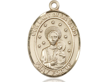 14kt Gold Our Lady of la Vang Medal
