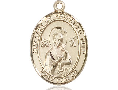 14kt Gold Our Lady of Perpetual Help Medal