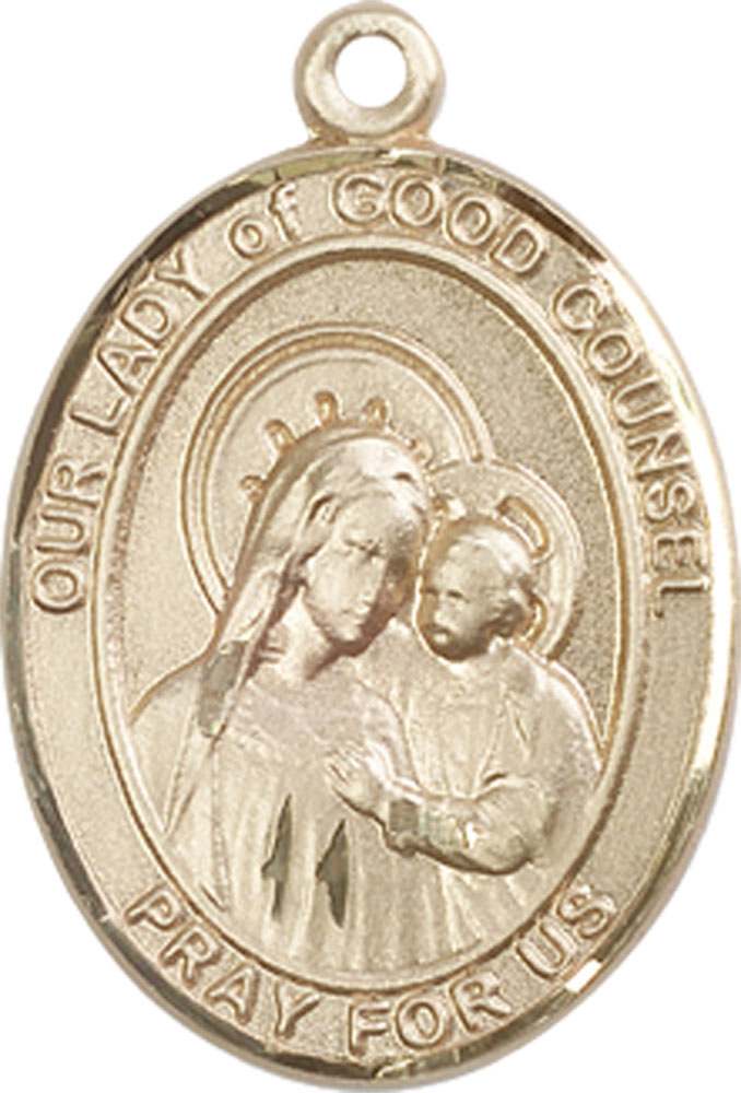 14kt Gold Our Lady of Good Counsel Medal