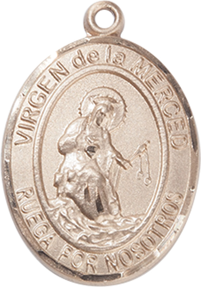 14kt Gold Virgen de la Merced Medal