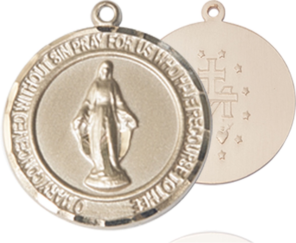 14kt Gold Miraculous Medal