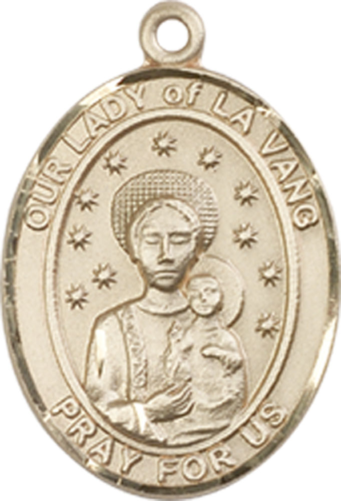 14kt Gold Our Lady of la Vang Medal