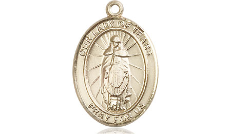 14kt Gold Our Lady of Tears Medal
