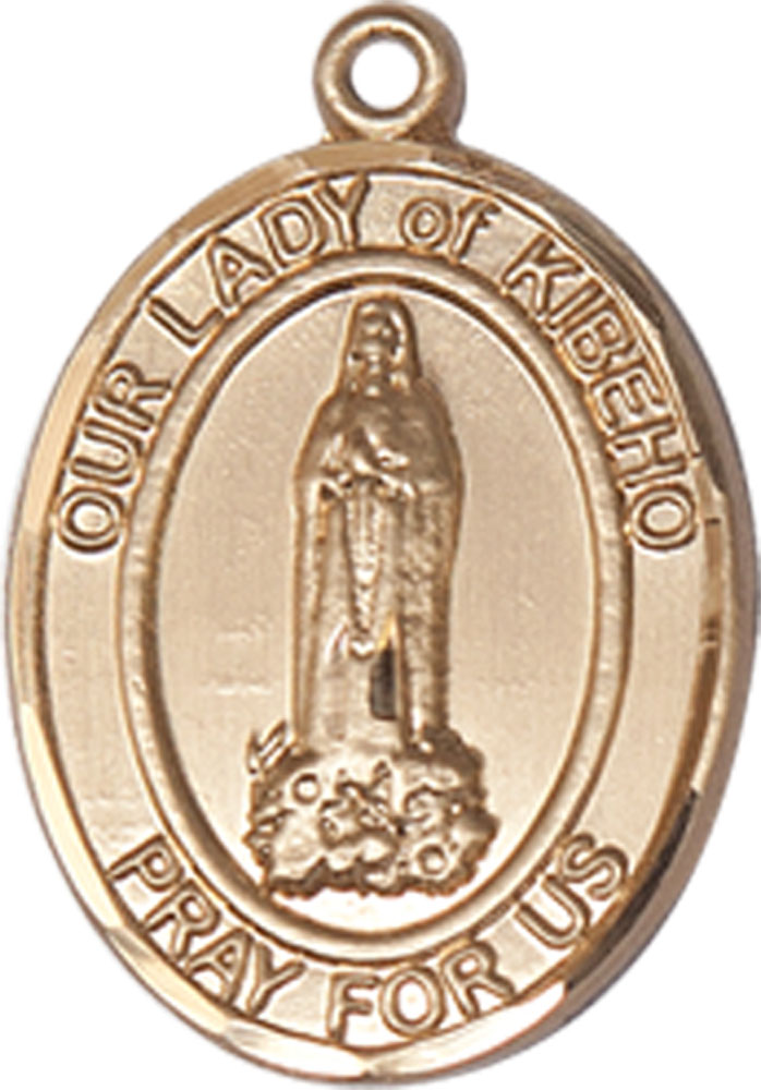 14kt Gold Our Lady of Kibeho Medal