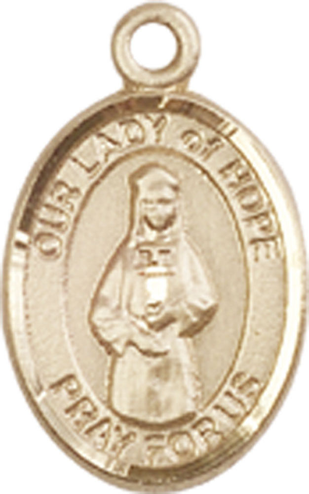 14kt Gold Our Lady of Hope Medal