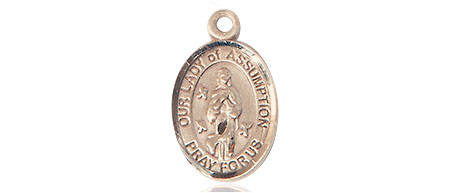 14kt Gold Our Lady of Assumption Medal